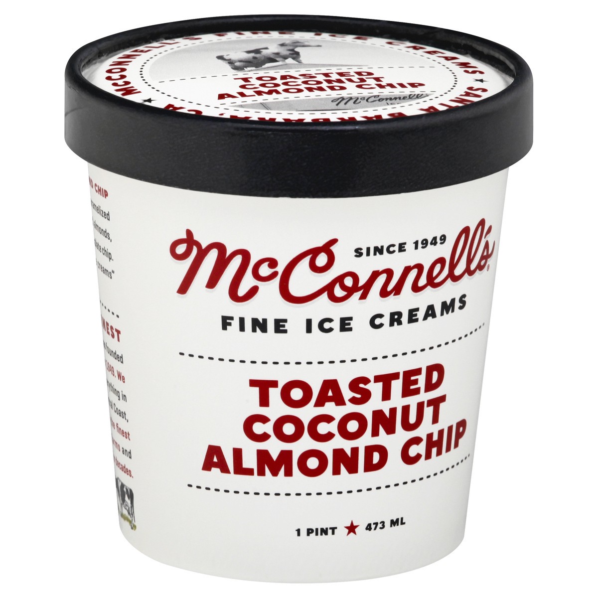 slide 10 of 13, McConnell's Fine Ice Creams Toasted Coconut Almond Chip Ice Cream 1 pt, 1 pint