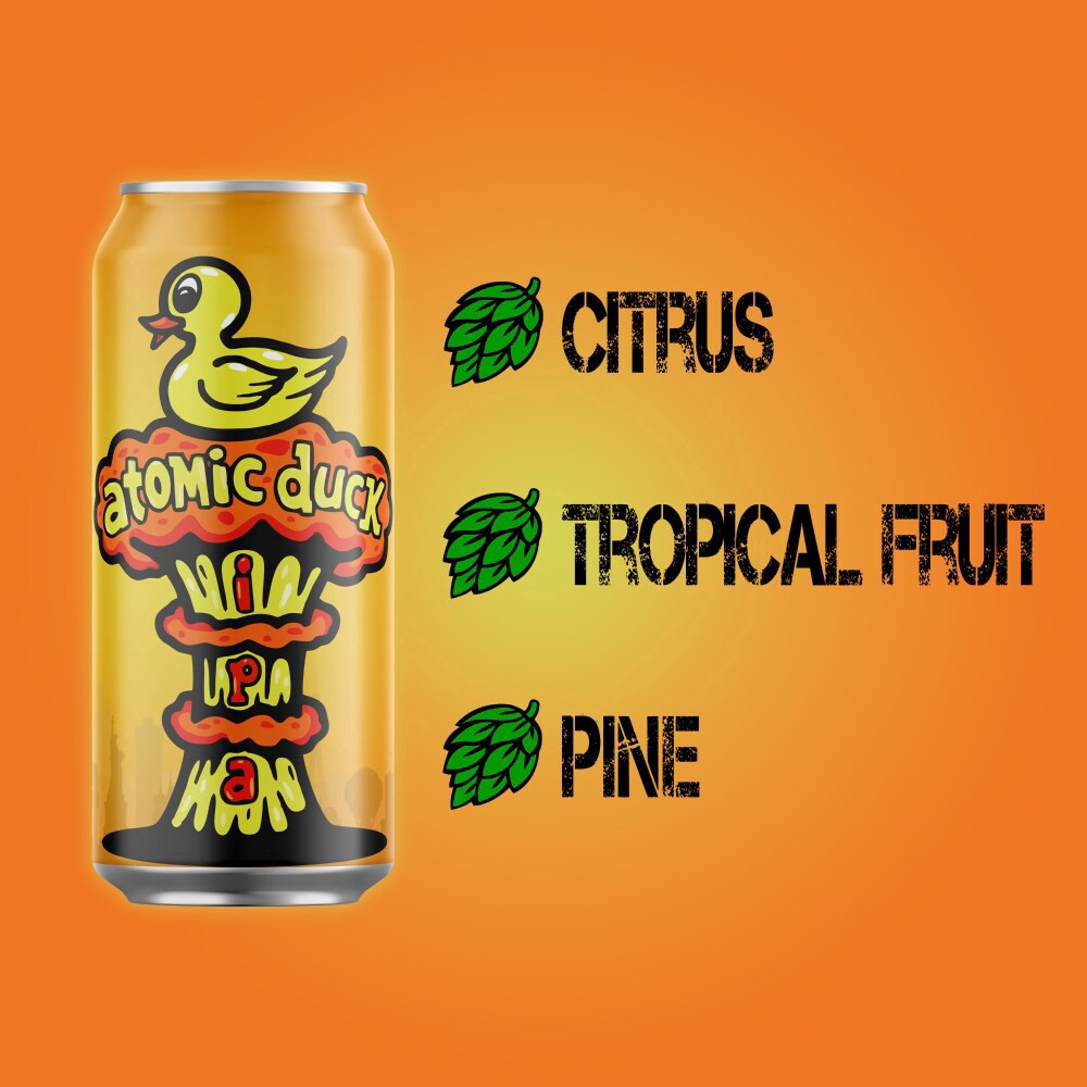 slide 2 of 6, Able Baker Atomic Duck Ipa Craft Beer, 4 ct; 16 fl oz