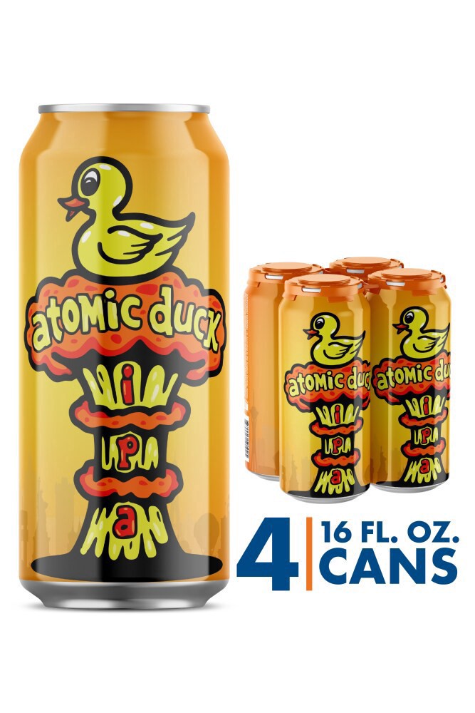 slide 3 of 6, Able Baker Atomic Duck Ipa Craft Beer, 4 ct; 16 fl oz