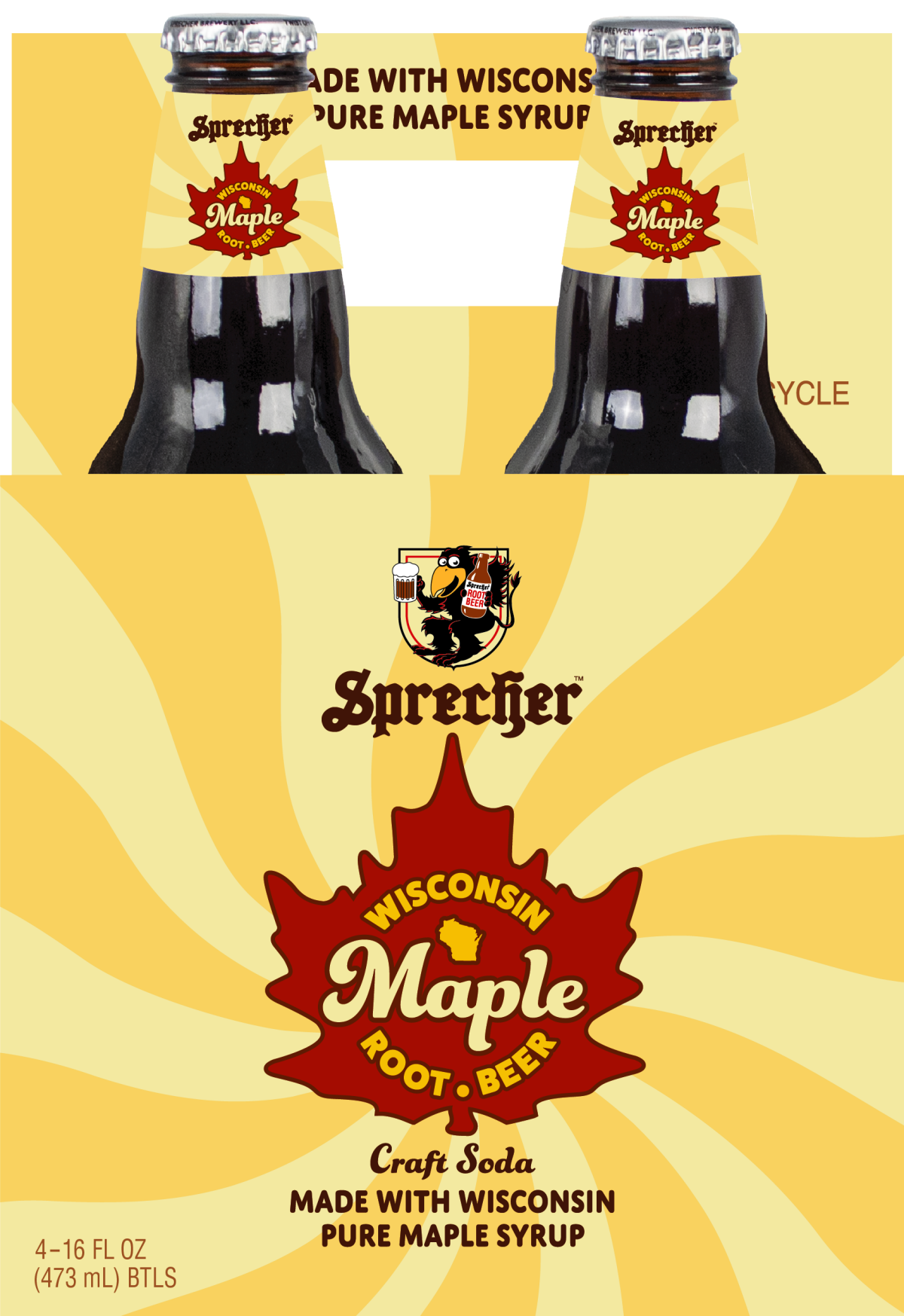 slide 1 of 1, Sprecher Maple Root Beer, 4 ct