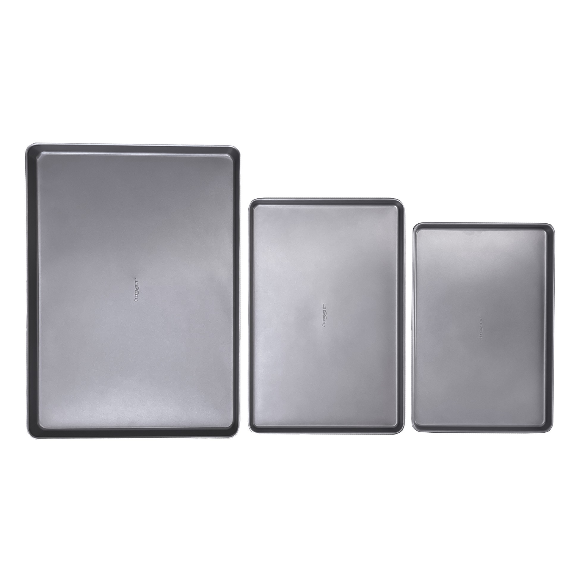 slide 3 of 7, Non-Stick Cookie Sheet Set By Celebrate It, 21.4 in x 15.4 in x 1 in
