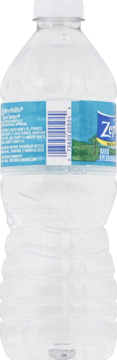 slide 2 of 4, ZEPHYRHILLS Brand Florida Spring Water, 16.9-ounce plastic bottle, 16.9 fl oz