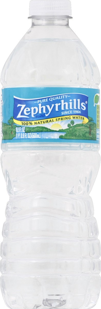slide 3 of 4, ZEPHYRHILLS Brand Florida Spring Water, 16.9-ounce plastic bottle, 16.9 fl oz