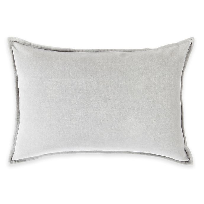 slide 1 of 1, Surya Velizh Solid Throw Pillow - Light Grey, 13 in x 19 in