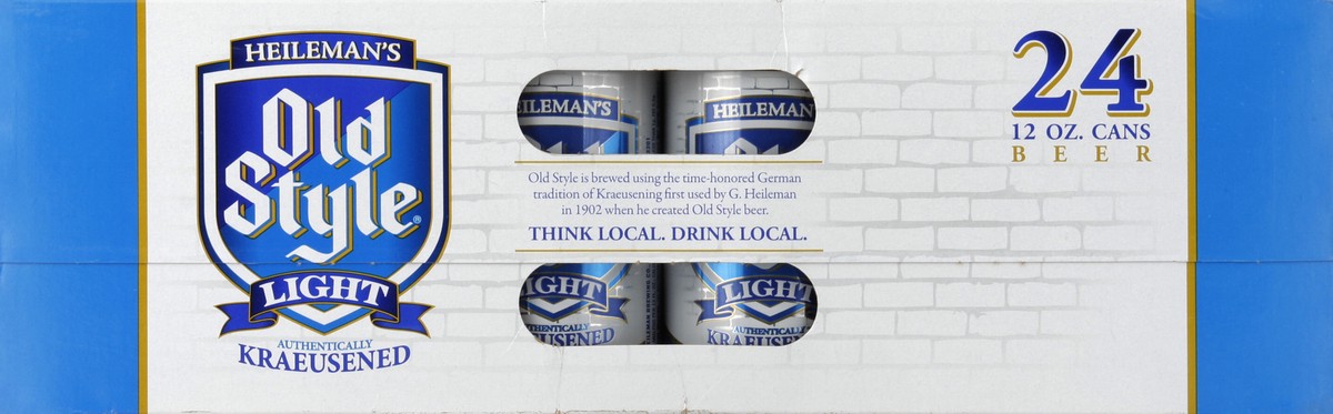 slide 2 of 6, Heileman's Old Style Old Style Light Beer, 24 Pack, 12 fl oz Aluminum Cans, 3.9% ABV, Domestic Lager, 24 ct