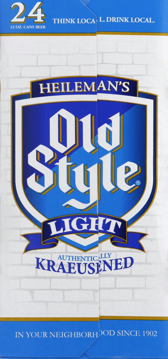slide 3 of 6, Heileman's Old Style Old Style Light Beer, 24 Pack, 12 fl oz Aluminum Cans, 3.9% ABV, Domestic Lager, 24 ct