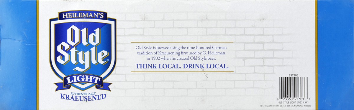 slide 5 of 6, Heileman's Old Style Old Style Light Beer, 24 Pack, 12 fl oz Aluminum Cans, 3.9% ABV, Domestic Lager, 24 ct