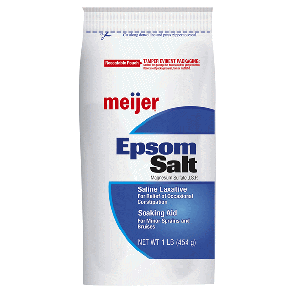 slide 1 of 1, Meijer Epsom Salt, 1 lb