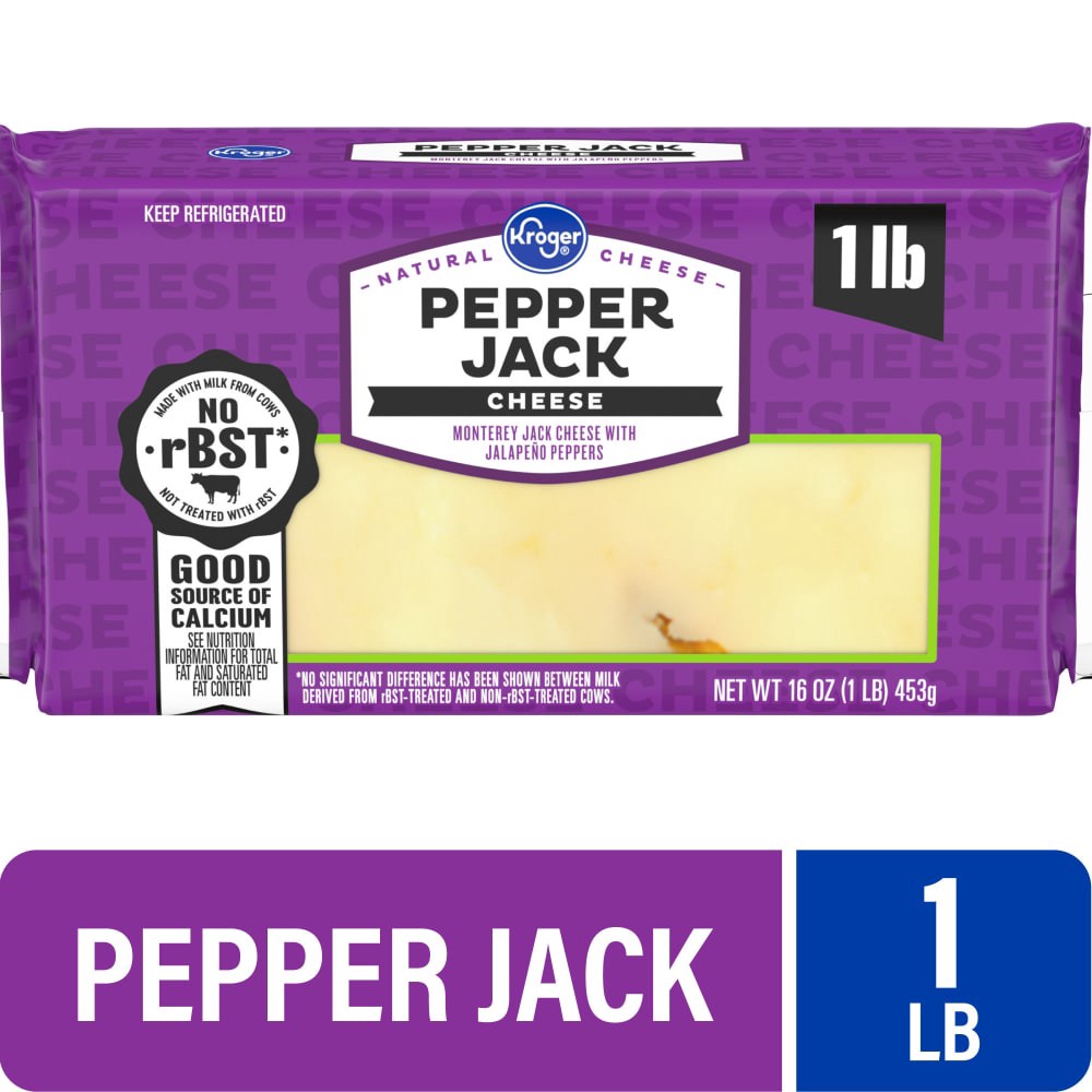 slide 1 of 6, Kroger Pepper Jack Cheese, 16 oz