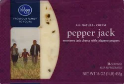 Kroger Pepper Jack Cheese