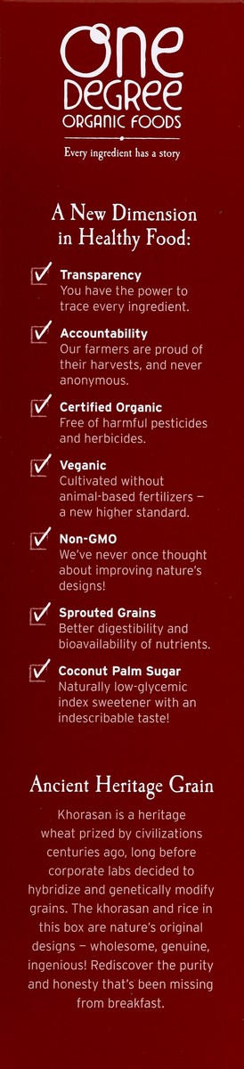 slide 3 of 4, One Degree Organic Foods Cereal 12 oz, 12 oz