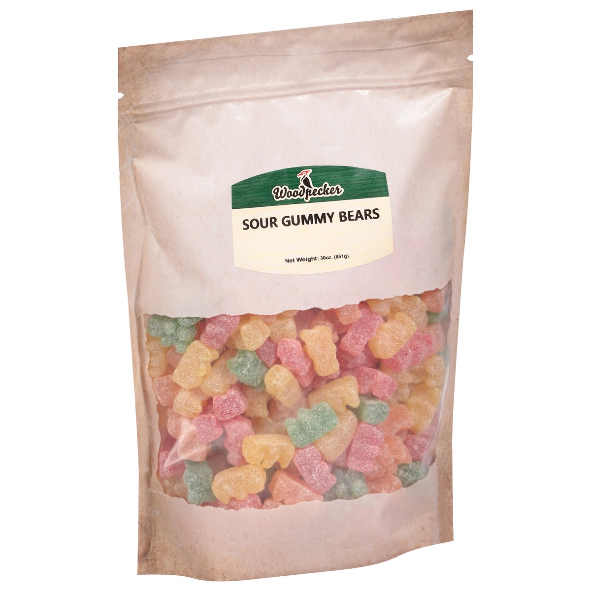 slide 4 of 4, Woodpecker Sour Gummy Bears 30 Oz - 30 OZ, 30 oz