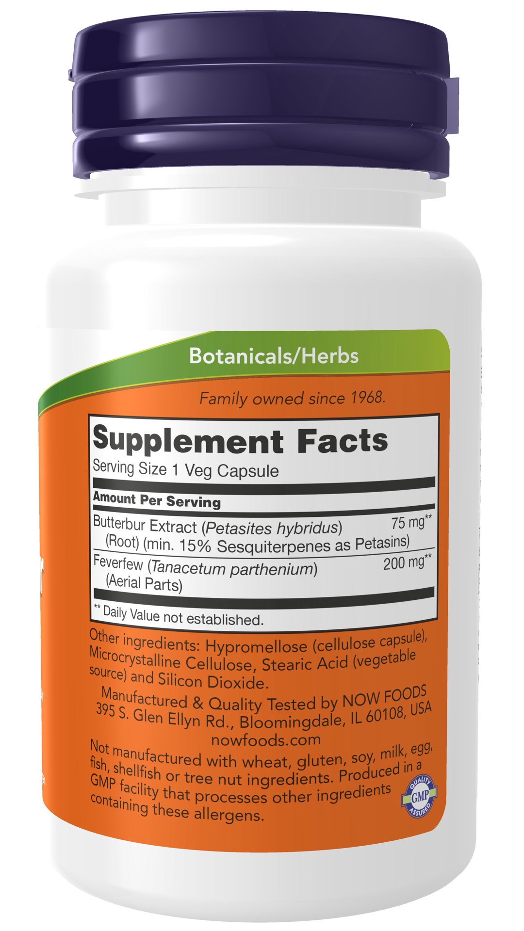 slide 2 of 4, NOW Butterbur - 60 Veg Capsules, 60 ct