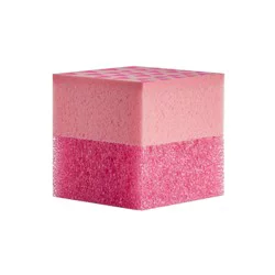 Bright Box Cube Scrub + Wipe - Pink