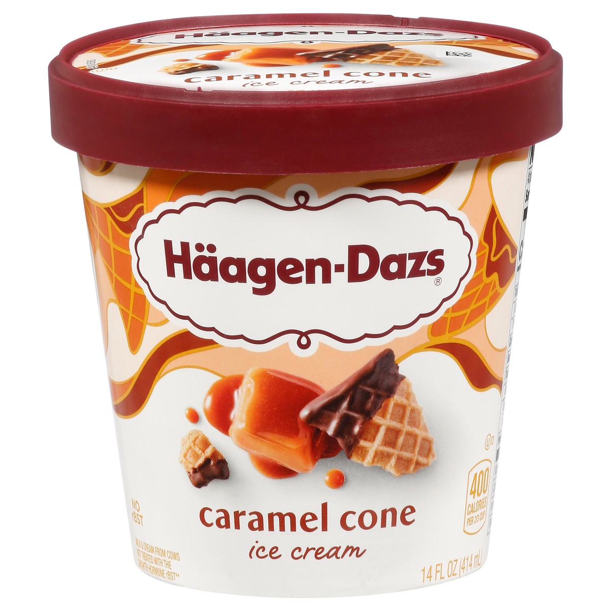 slide 1 of 9, Häagen-Dazs Caramel Cone Ice Cream 14 fl oz, 14 fl oz