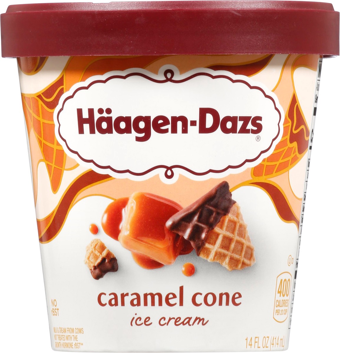 slide 6 of 9, Häagen-Dazs Caramel Cone Ice Cream 14 fl oz, 14 fl oz