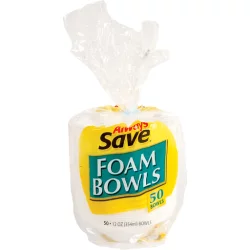 Always Save Foam Bowls