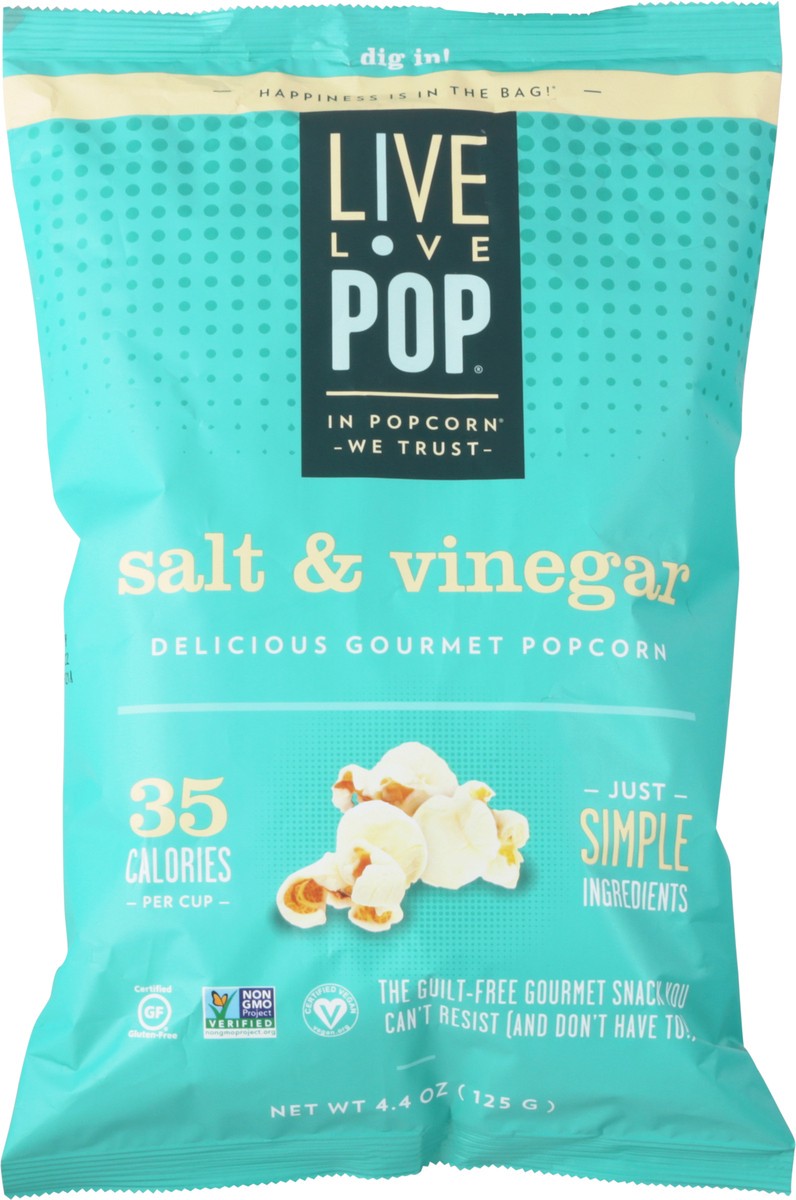 slide 13 of 13, Live Love Pop Salt & Vinegar Popcorn 4.4 oz, 4.4 oz