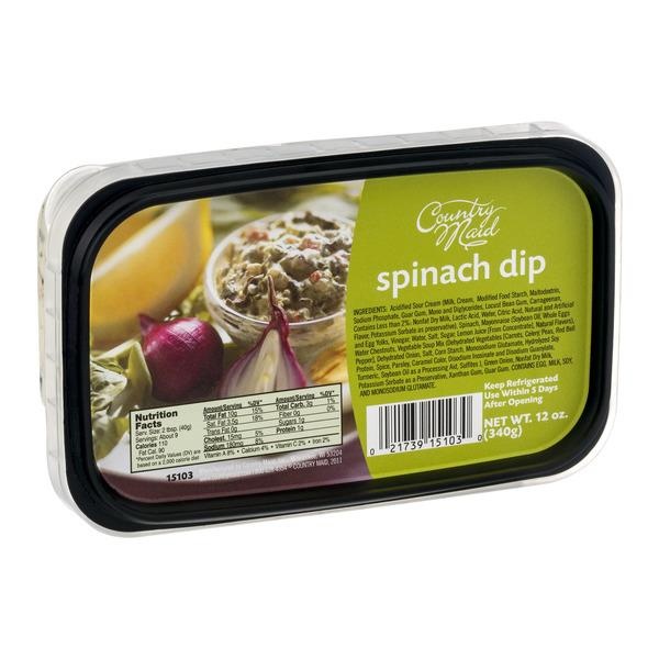 slide 1 of 1, Country Maid Spinach Dip, 12 oz