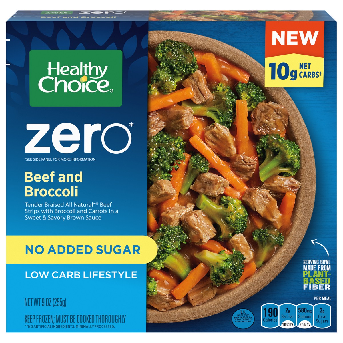 slide 1 of 5, Healthy Choice Zero Beef and Broccoli 9 oz, 9 oz