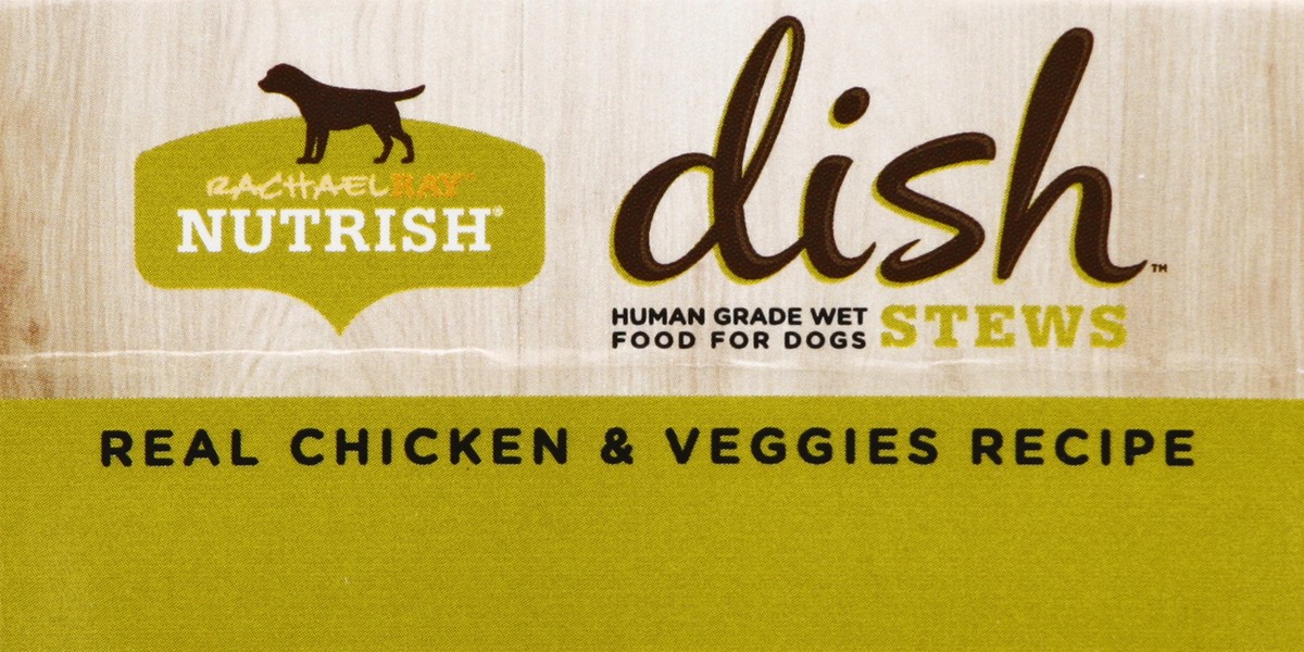 slide 2 of 5, Rachael Ray Nutrish DISH Stews Natural Grain Free Wet Dog Food, Real Chicken & Veggies. 11 oz, 11 oz