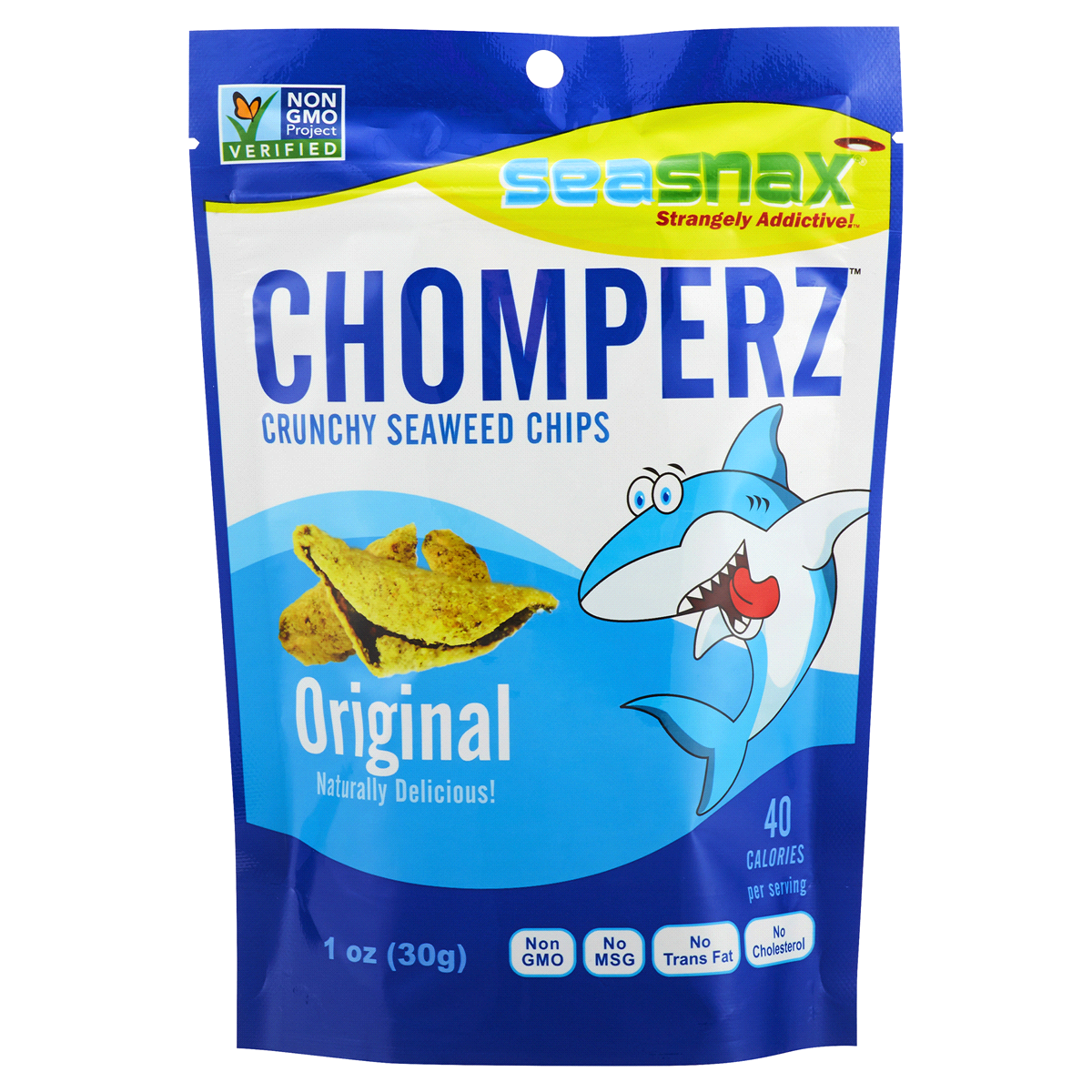 slide 1 of 1, SeaSnax Snack Original Seaweed Chomperz, 1 oz