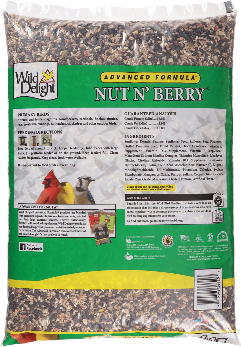 slide 2 of 15, Wild Delight Nut N' Berry Advanced Formula Bird Food, 20 lb