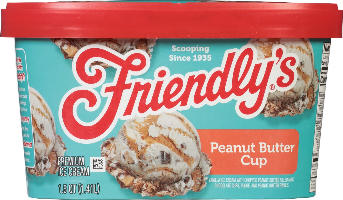 slide 5 of 9, Friendly's Premium Peanut Butter Cup Ice Cream 1.5 qt, 48 fl oz