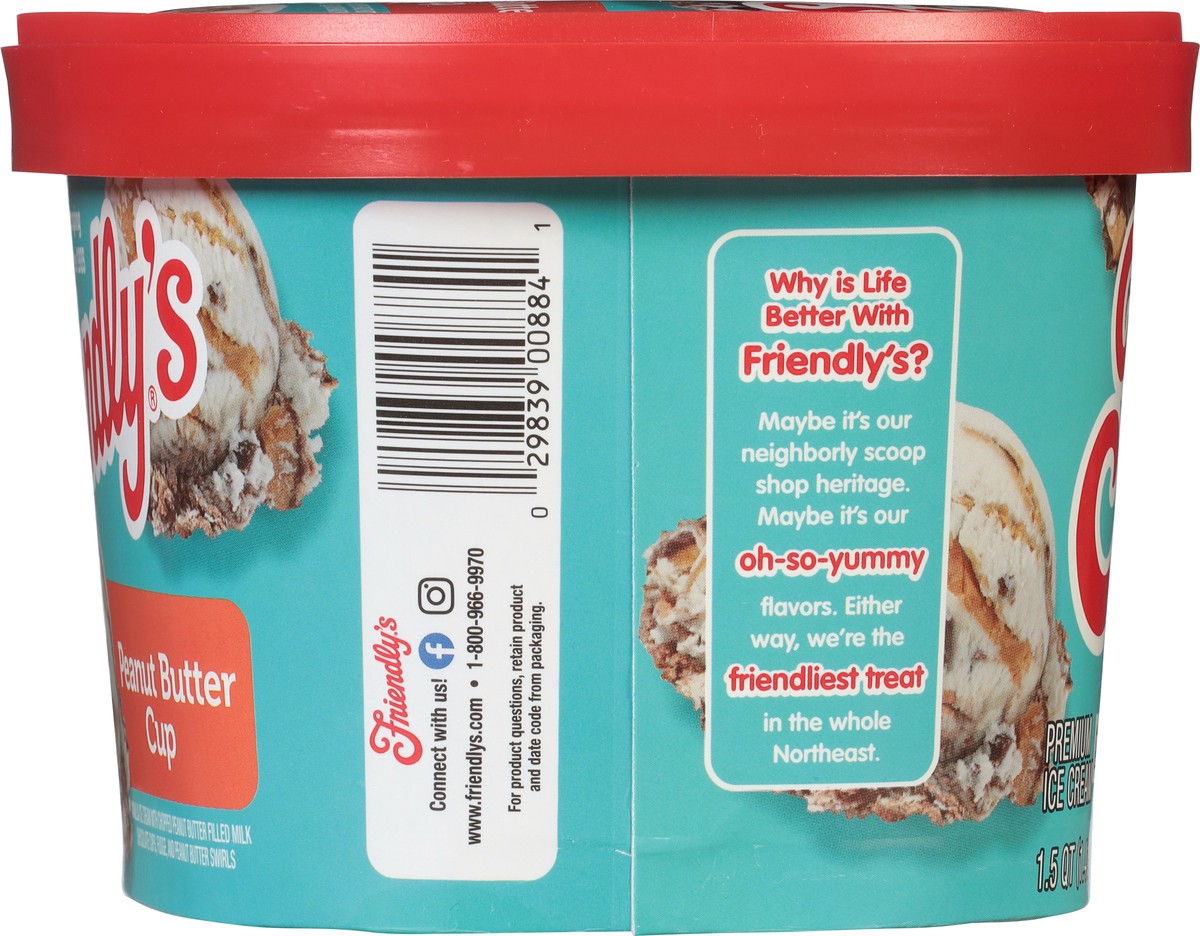 slide 3 of 9, Friendly's Premium Peanut Butter Cup Ice Cream 1.5 qt, 48 fl oz