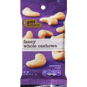 slide 1 of 1, CVS Gold Emblem Fancy Whole Cashews, 1.5 oz