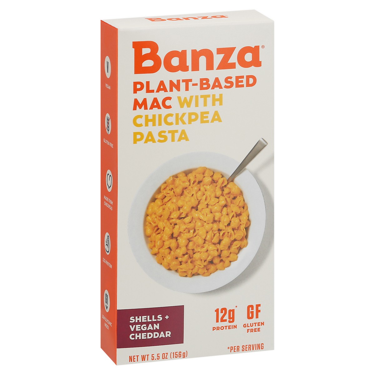 slide 14 of 14, Banza Shells + Vegan Cheddar Plant-Based Mac with Chickpea Pasta 5.5 oz, 5.5 oz