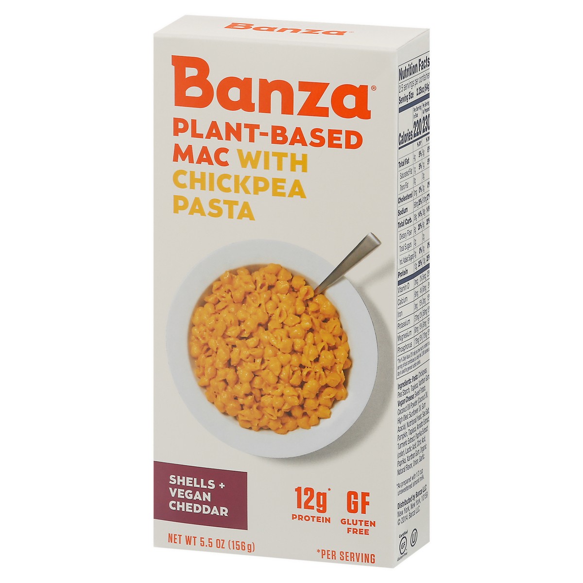 slide 6 of 14, Banza Shells + Vegan Cheddar Plant-Based Mac with Chickpea Pasta 5.5 oz, 5.5 oz