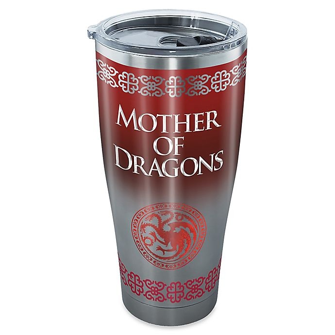 slide 1 of 1, Tervis Game of Thrones Mother of Dragons Stainless Steel Tumbler with Lid, 30 oz