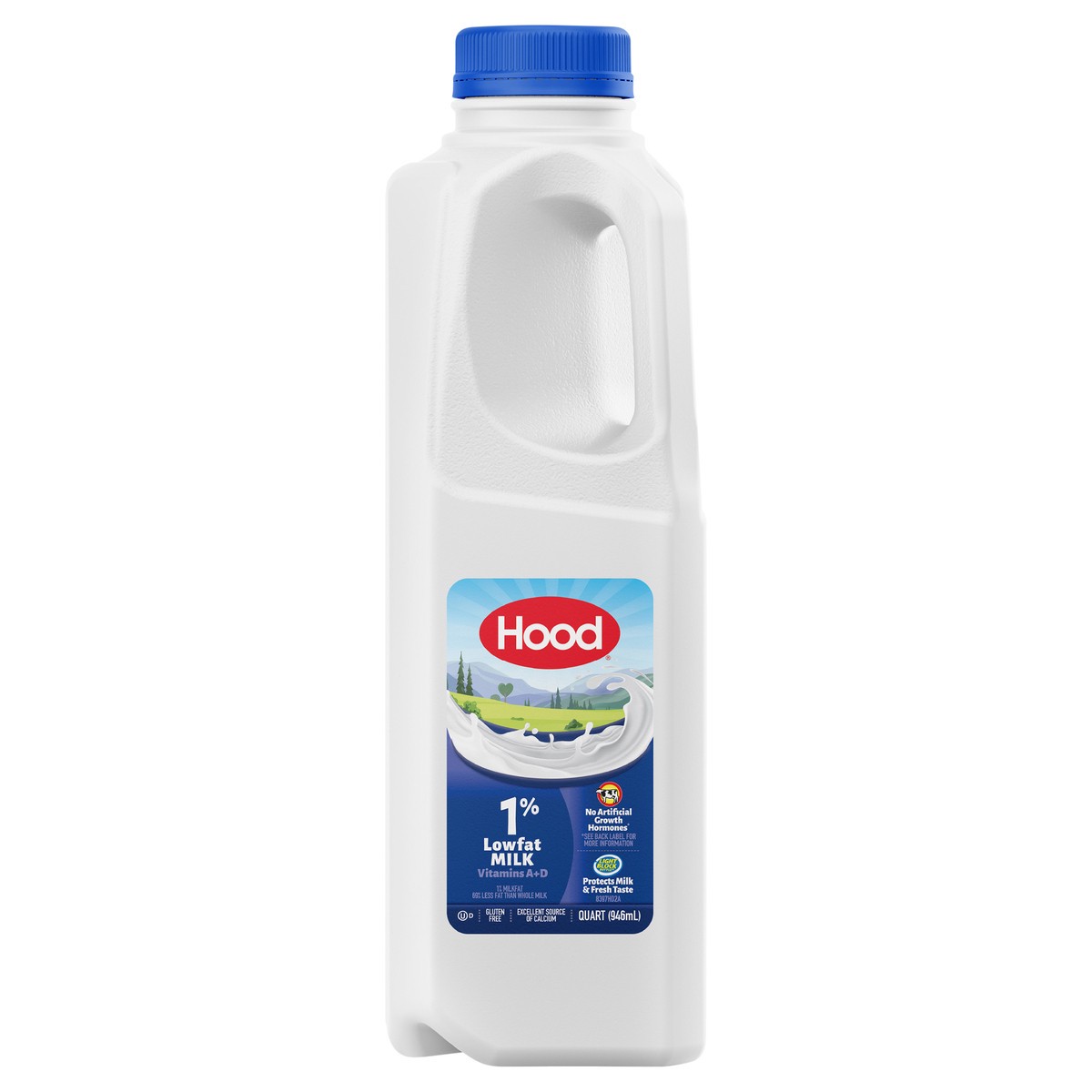 slide 1 of 1, Hood 1% Lowfat Milk, 32 oz, 1 qt