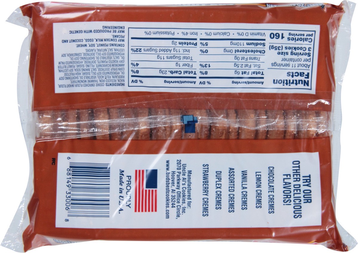 slide 11 of 13, Uncle Al's Cremes Peanut Butter Cremes Cookies 13 oz, 13 oz