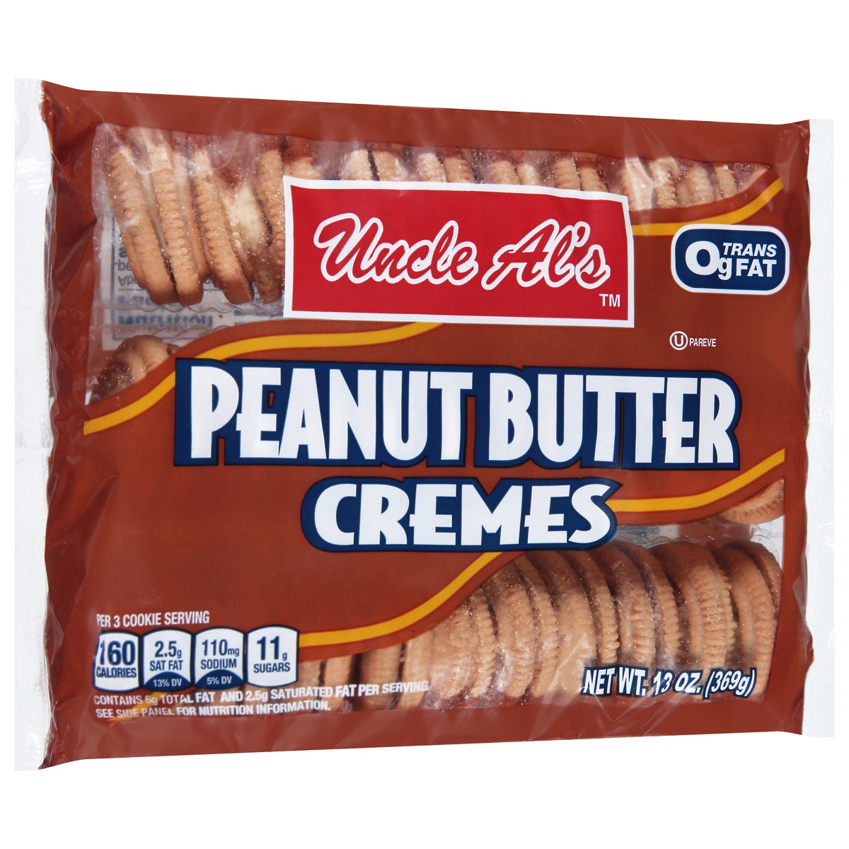 slide 8 of 13, Uncle Al's Cremes Peanut Butter Cremes Cookies 13 oz, 13 oz