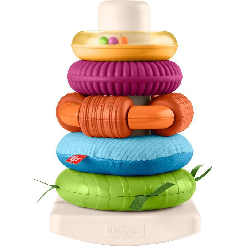 slide 4 of 6, Fisher-Price Sensory Rock-A-Stack, 1 ct