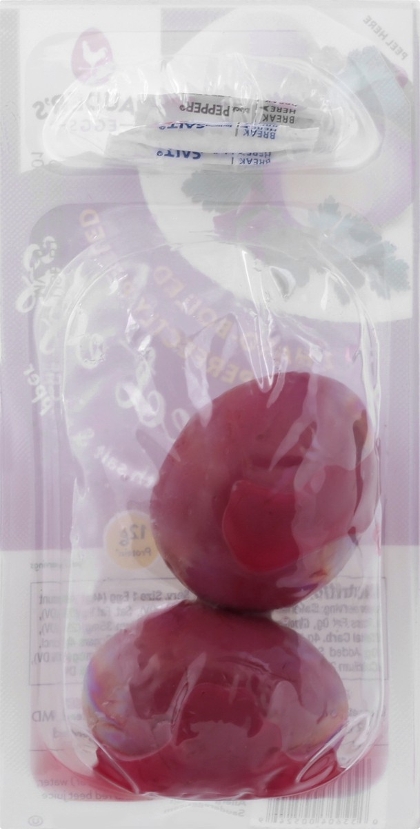 slide 6 of 9, Sauders Eggs Red Beet with Salt & Pepper Fresh Eggs 2 ea, 2 ct