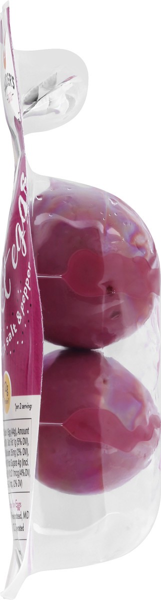 slide 7 of 9, Sauders Eggs Red Beet with Salt & Pepper Fresh Eggs 2 ea, 2 ct