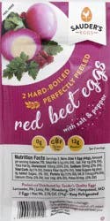 Sauders Eggs Red Beet with Salt & Pepper Fresh Eggs 2 ea