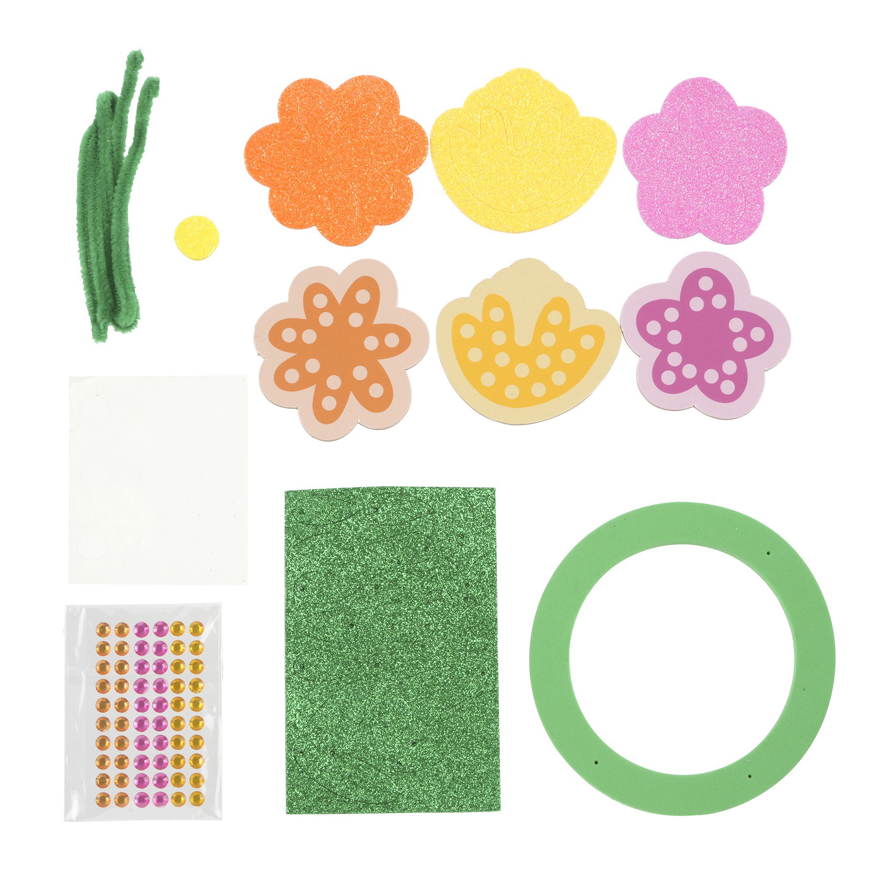 slide 2 of 2, Flower Wreath Gem Craft Kit By Creatology, 6 in x 0.6 in