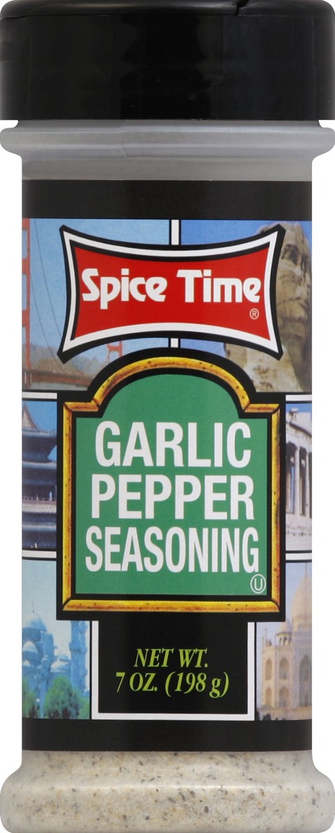 slide 2 of 2, Spice Time Garlic & Pepper Seas, 7 oz