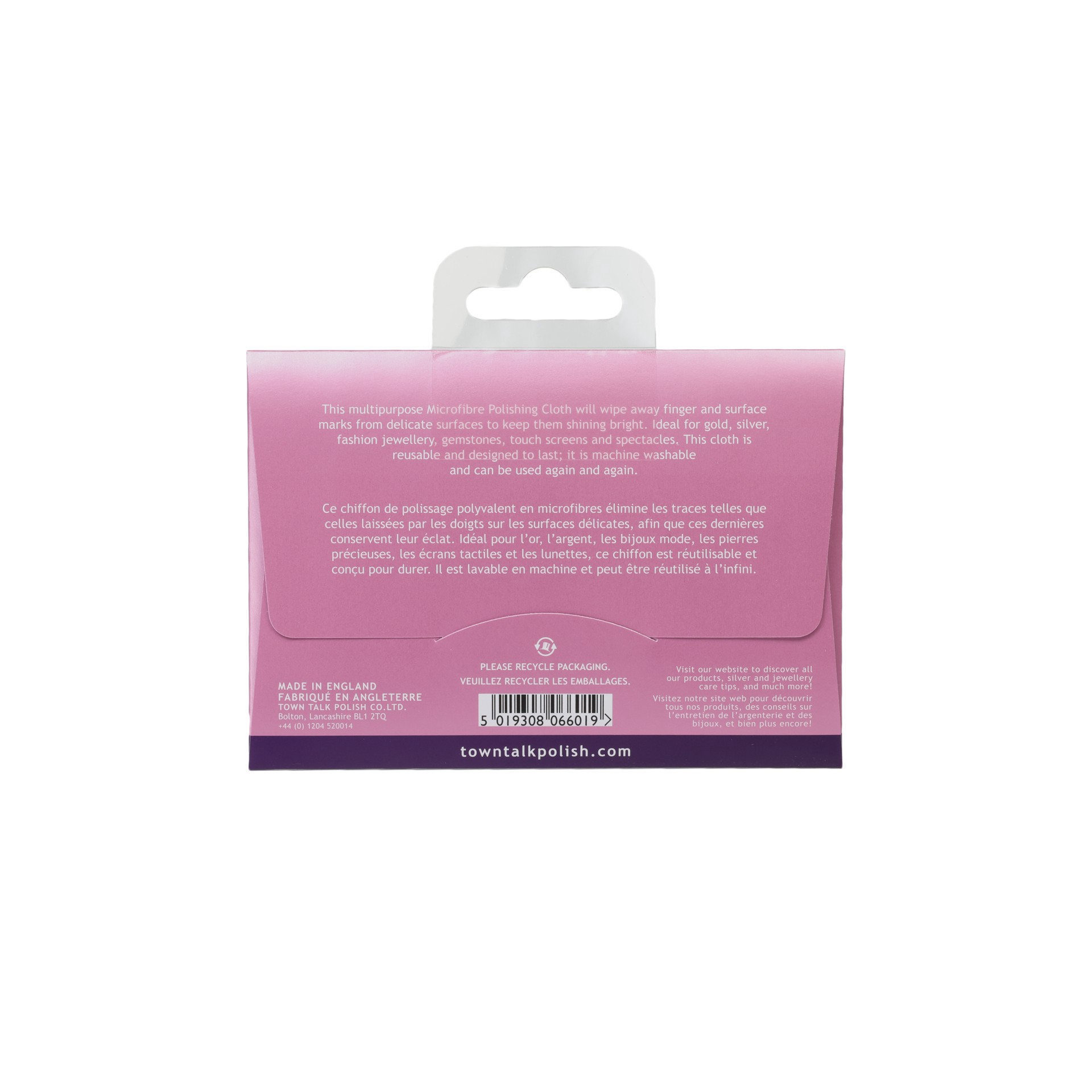 slide 2 of 3, Town Talk Microfiber Polishing Cloth, 5 in x 7 in