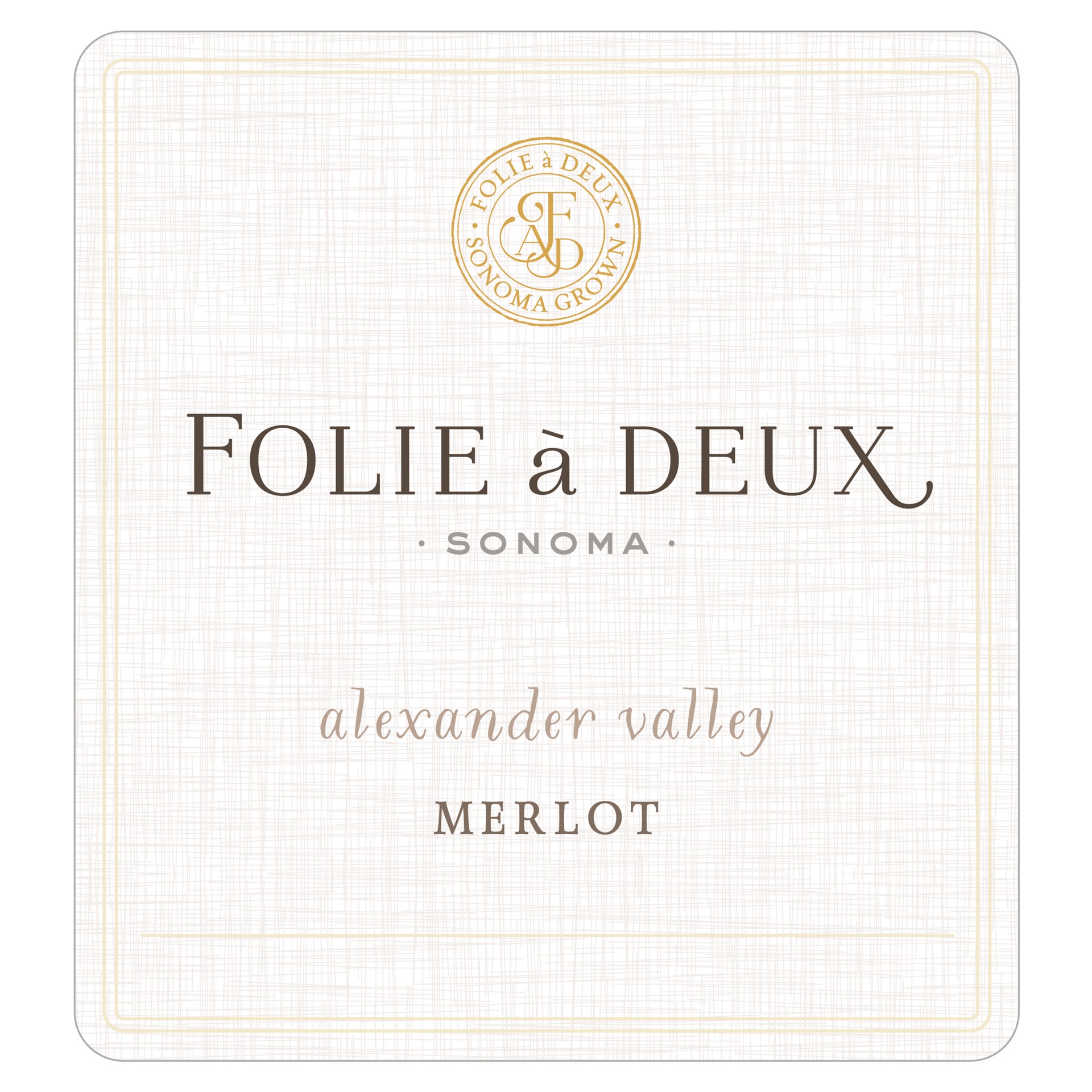 slide 2 of 3, Folie a Deux Alexander Valley Merlot Red Wine, 750mL Wine Bottle, 750 ml