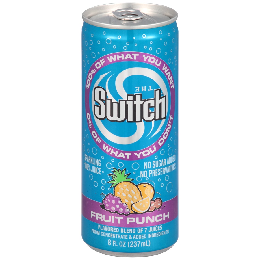 slide 1 of 6, The Switch 100% Juice Fruit Punch , 8.3 oz