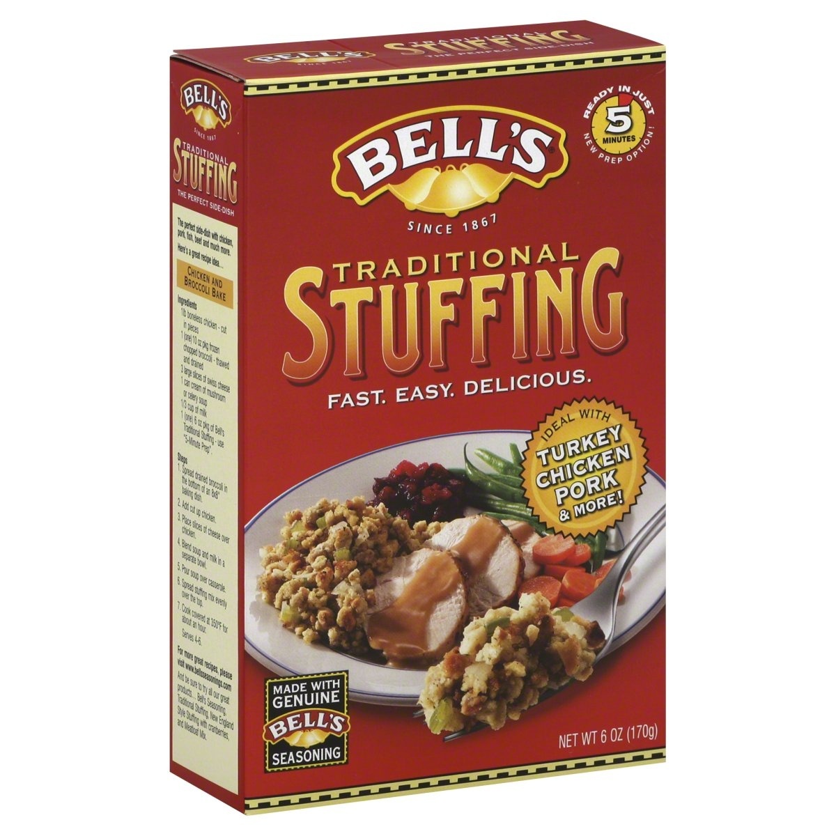 slide 1 of 1, Bell's Stuffing, Traditional, 6 oz