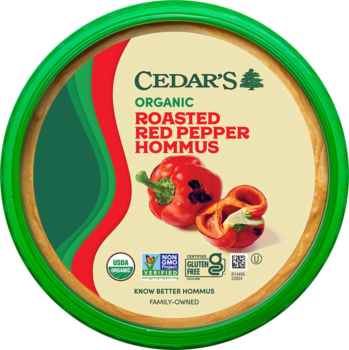 slide 2 of 4, Cedar's Organic Roasted Red Pepper Hommus, 16 oz