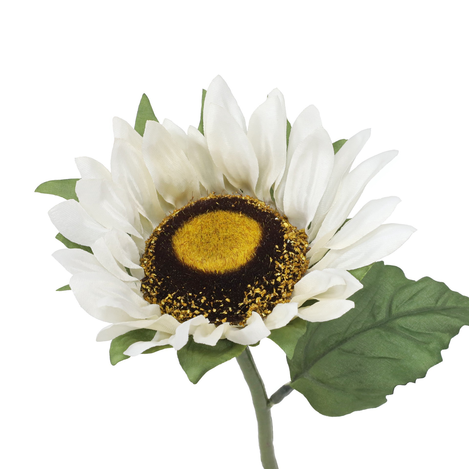 slide 3 of 3, 10" Cream Sunflower Pick By Ashland, 6 in x 6 in x 10 in