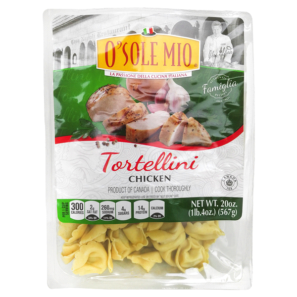 slide 1 of 4, O Sole Mio Tortellini 20 oz,