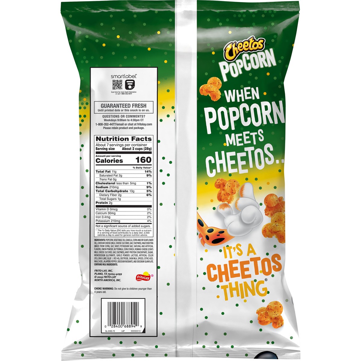 slide 6 of 7, Cheetos Popcorn, Cheddar Jalapeno Flavored, 6.50 oz